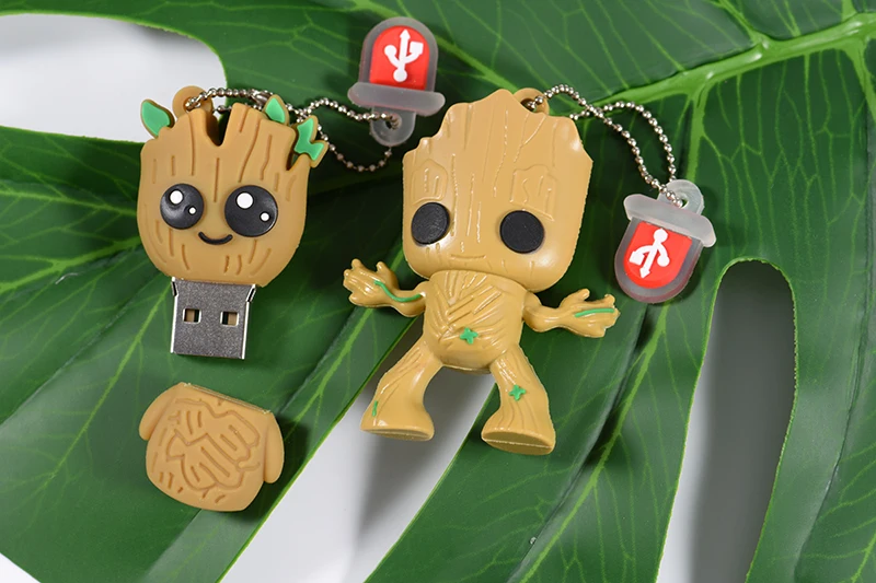 JASTER креативный мультяшный флеш-диск USB 2,0 с деревом 4 ГБ 8 ГБ 16 ГБ 32 ГБ 64 ГБ флеш-накопитель карта памяти Грут U диск