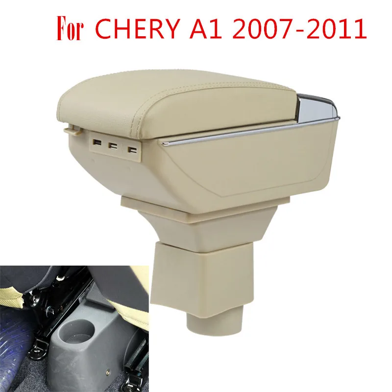 Самое большое пространство + Роскошь USB автомобильный подлокотник коробка