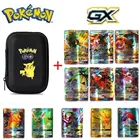 2021 карты для игр Pokemon Pikachu, вместительный держатель для карт, альбом, Жесткий Чехол, держатель для книг, коробка для хранения наушников, игрушка, подарки