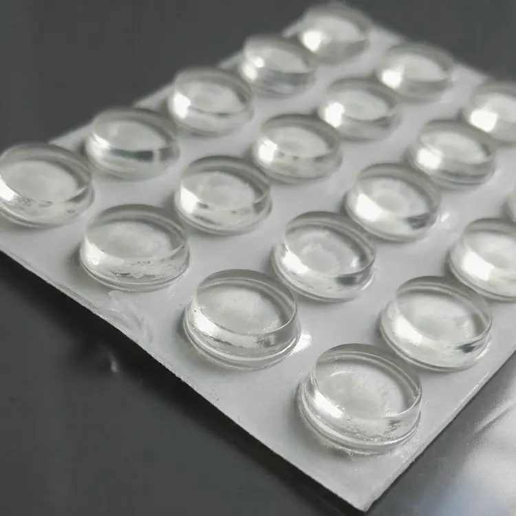 100 шт. самоклеящиеся круглые силиконовые резиновые бамперы мягкие прозрачные