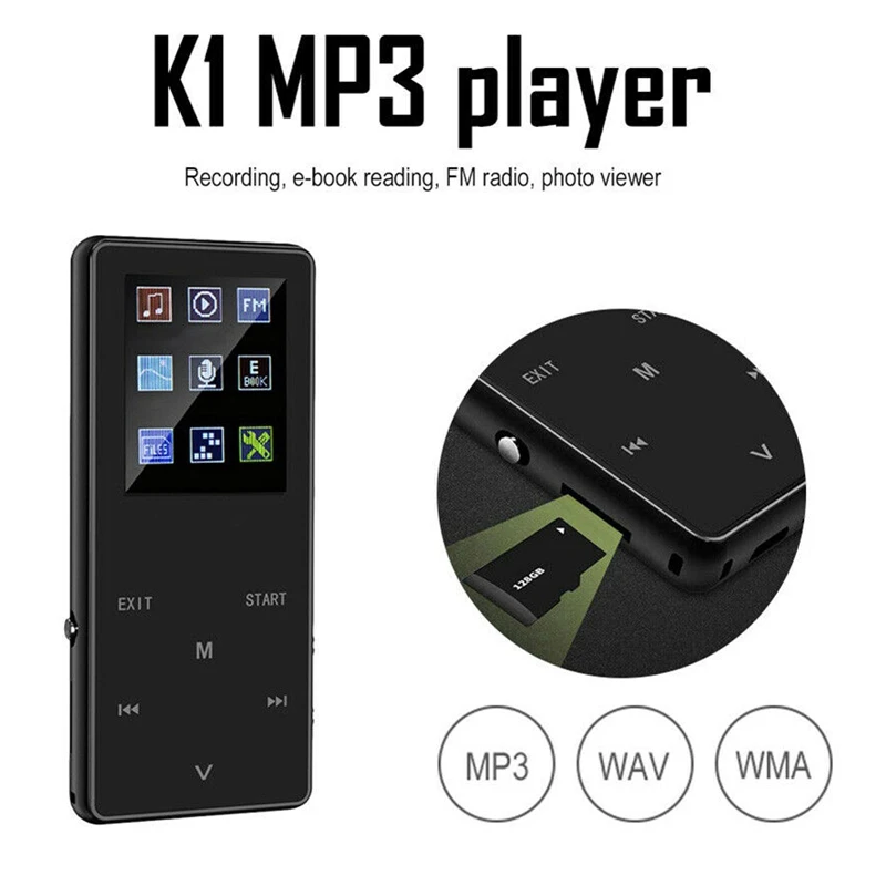 K1 1 8 дюймов ультра тонкий oled-дисплей цветной экран перезаряжаемый Bluetooth цинковый