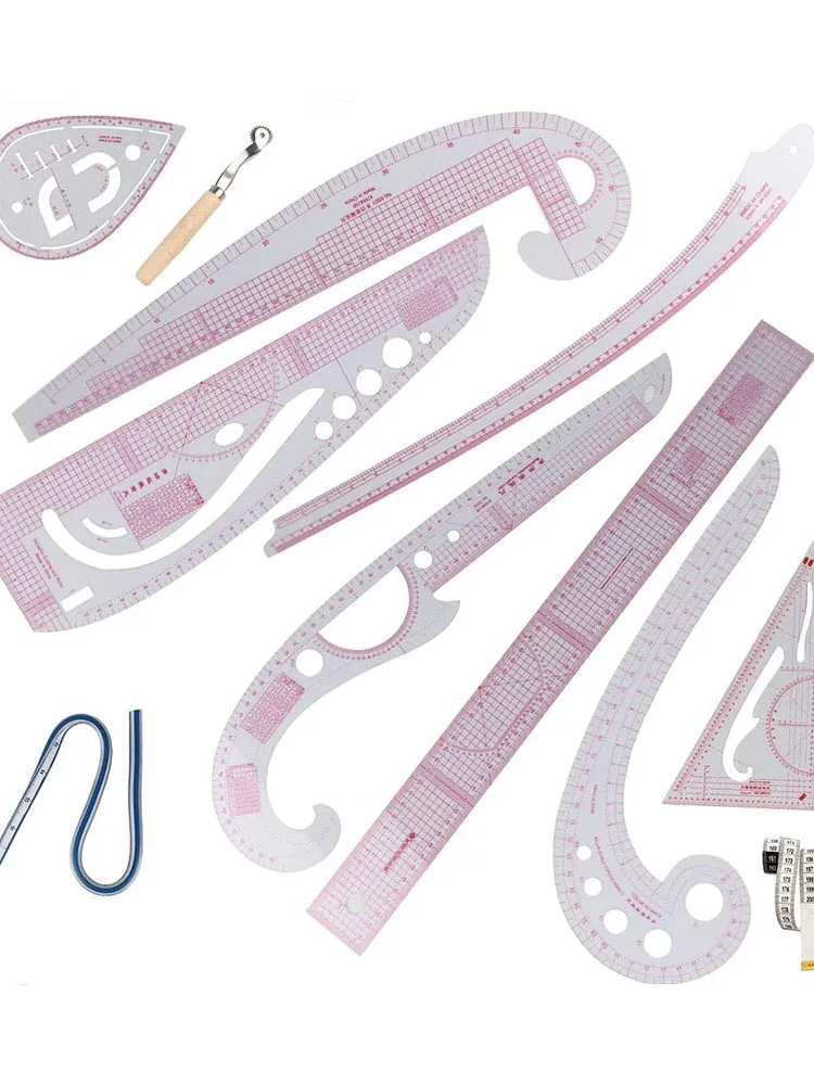 

Artracyse French Curve Ruler Sewing Ruler Small Ruler Clear Sewing Patterns Rulers Curves Fabric Ruler for Pattern Making