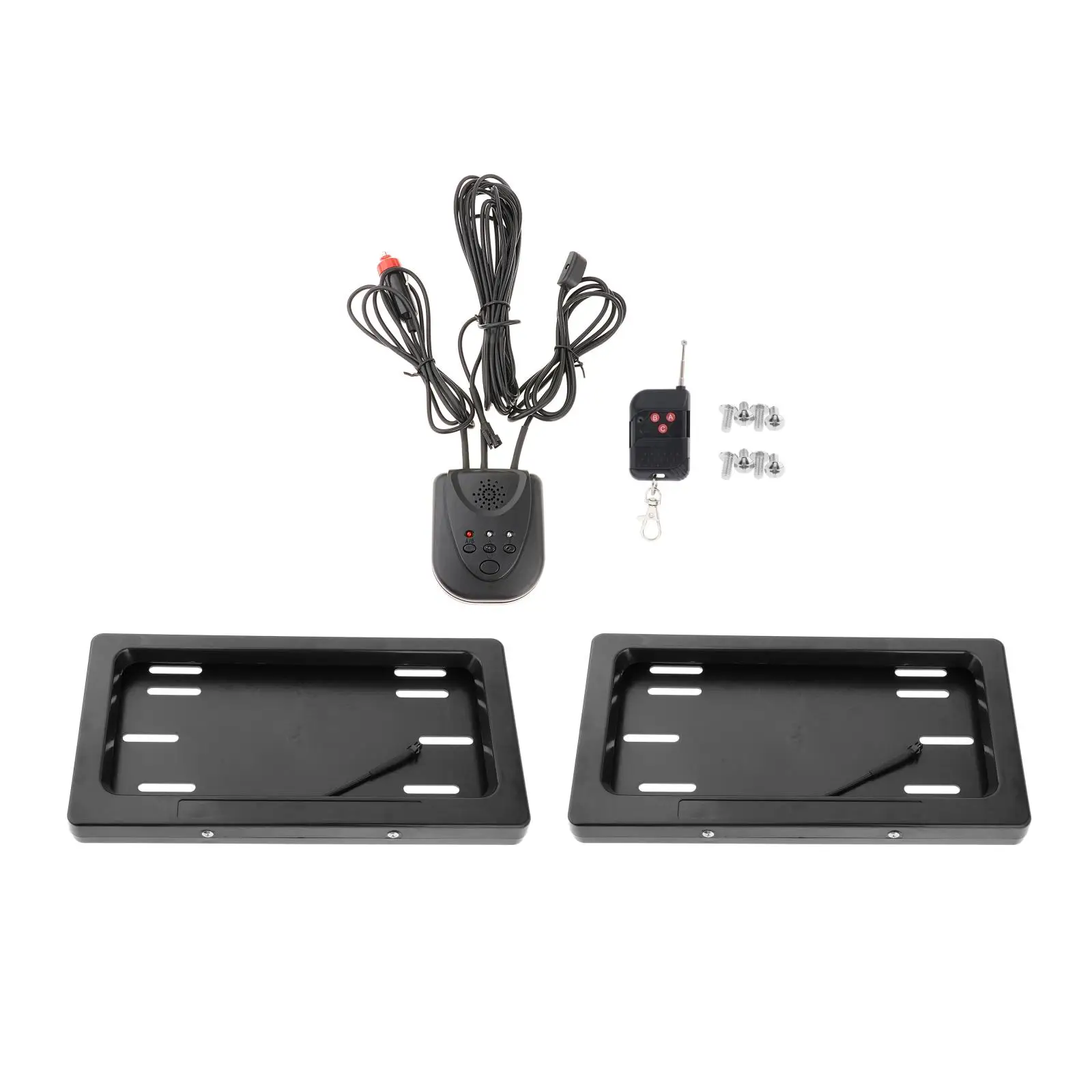 

Professional Shutter Cover Sensitive Remote Control Plastic Iron Electric Stealth License Plate Frame for USA Standard Cars