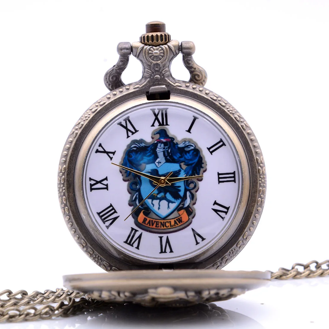 Винтажные старинные Горячие HP RAVENCLAW Мужские Женские кварцевые карманные часы