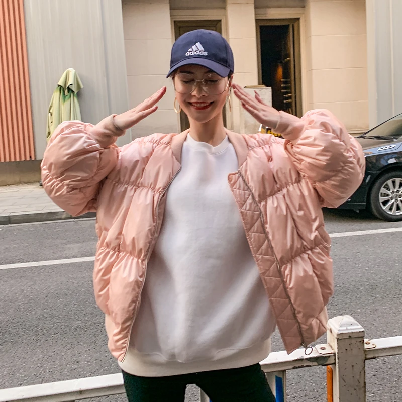 Зимняя мода оригинальный дизайн новая белая куртка пуховик на утином пуху