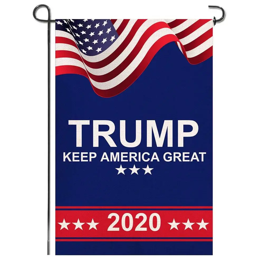 30x45 см Дональд Трамп 2020 флаг двусторонняя ткань американские выборы наружной