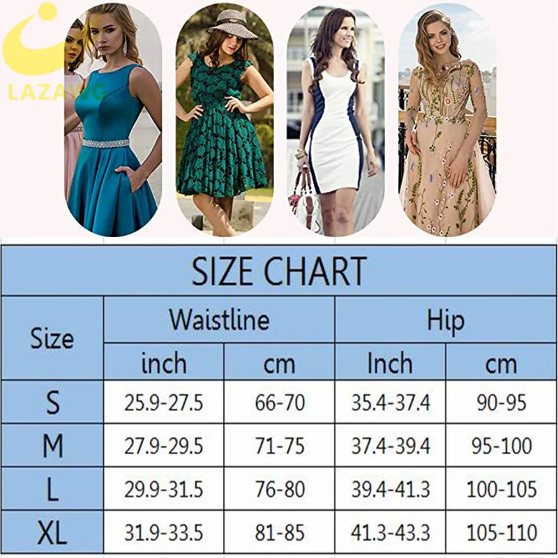 

LAZAWG Women Body Shaper High Waist Tummy Control Butt Lift Panty Underwear Slimming Shaperwear Waist Trainer for Women Girdle