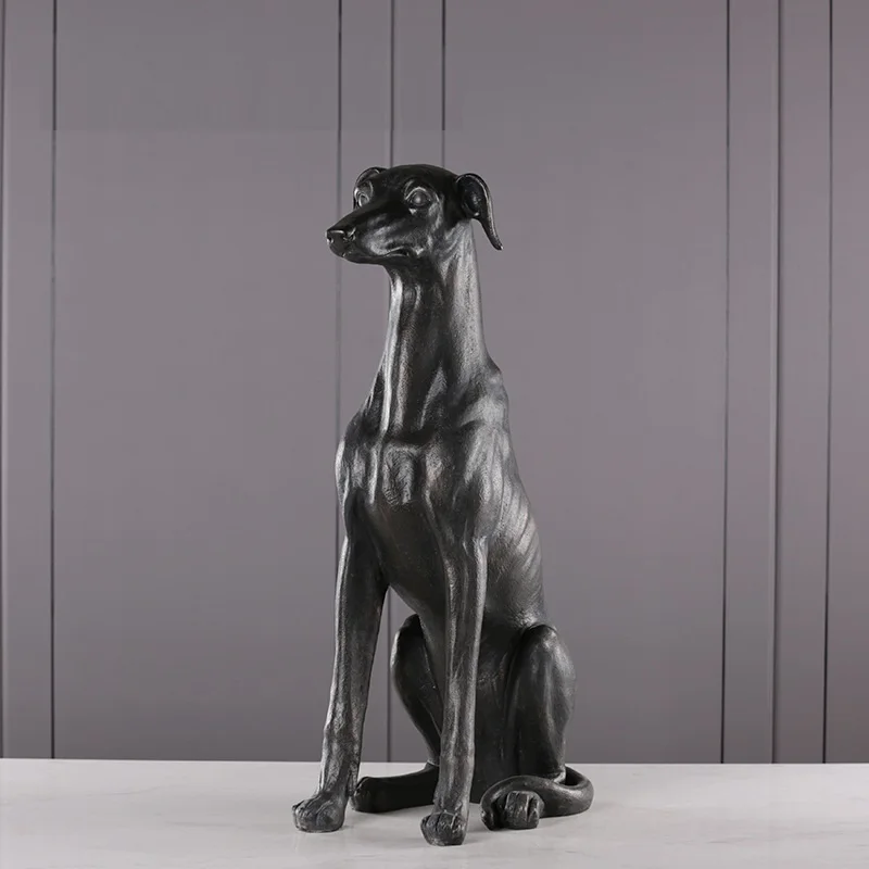 74 см Фигурки GREADOG GREYHOUND статуя собаки абстрактное животное ремесла из смолы