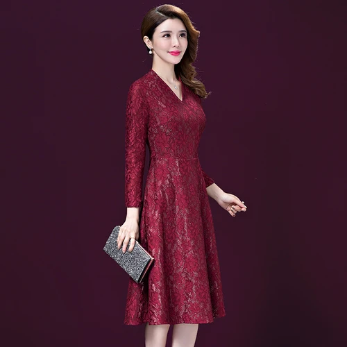 2020 Весна Осень Свадьба Банкет торжество Мать Мода v образным вырезом Xxxxxl дизайн