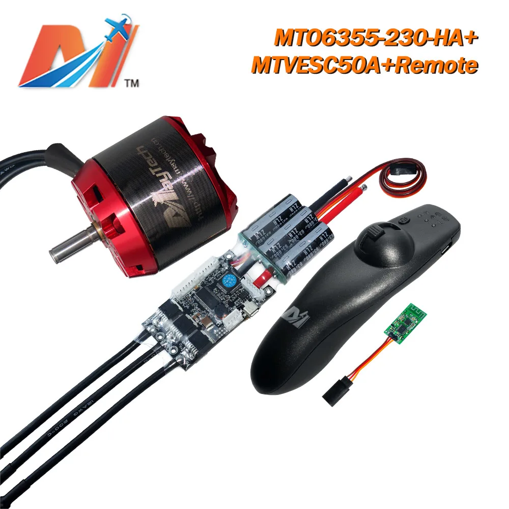 Maytech 3 шт. 6355 230KV бесщеточный двигатель 12 s/SuperESC на основе VESC/пульт дистанционного управления для скейтборда