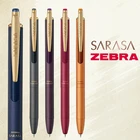 Гелевая ручка ZEBRA Sarasa JJ15, японская винтажная ручка с металлическим корпусом, гладкое и удобное письмо
