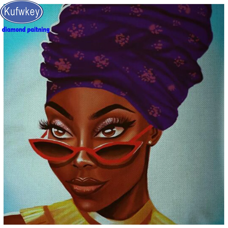 Сделай Сам 5D полноразмерная картина из страз в Африканском и американском стиле ручная работа хобби Стразы искусство Вышивка крестиком подарок