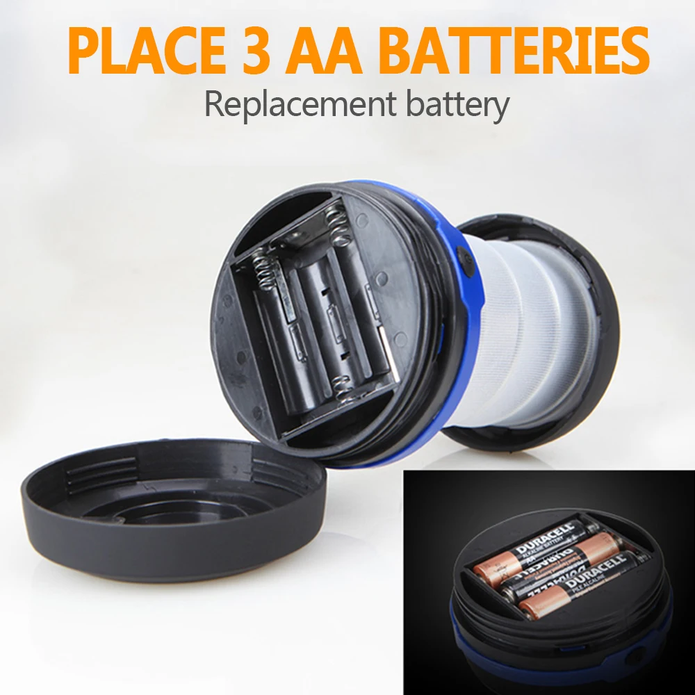 Multifunction Collapsible Outdoor Tent Lights LED Portable Flashlight Mini Lamp Emergency Pocket AA lantern Camping | Лампы и