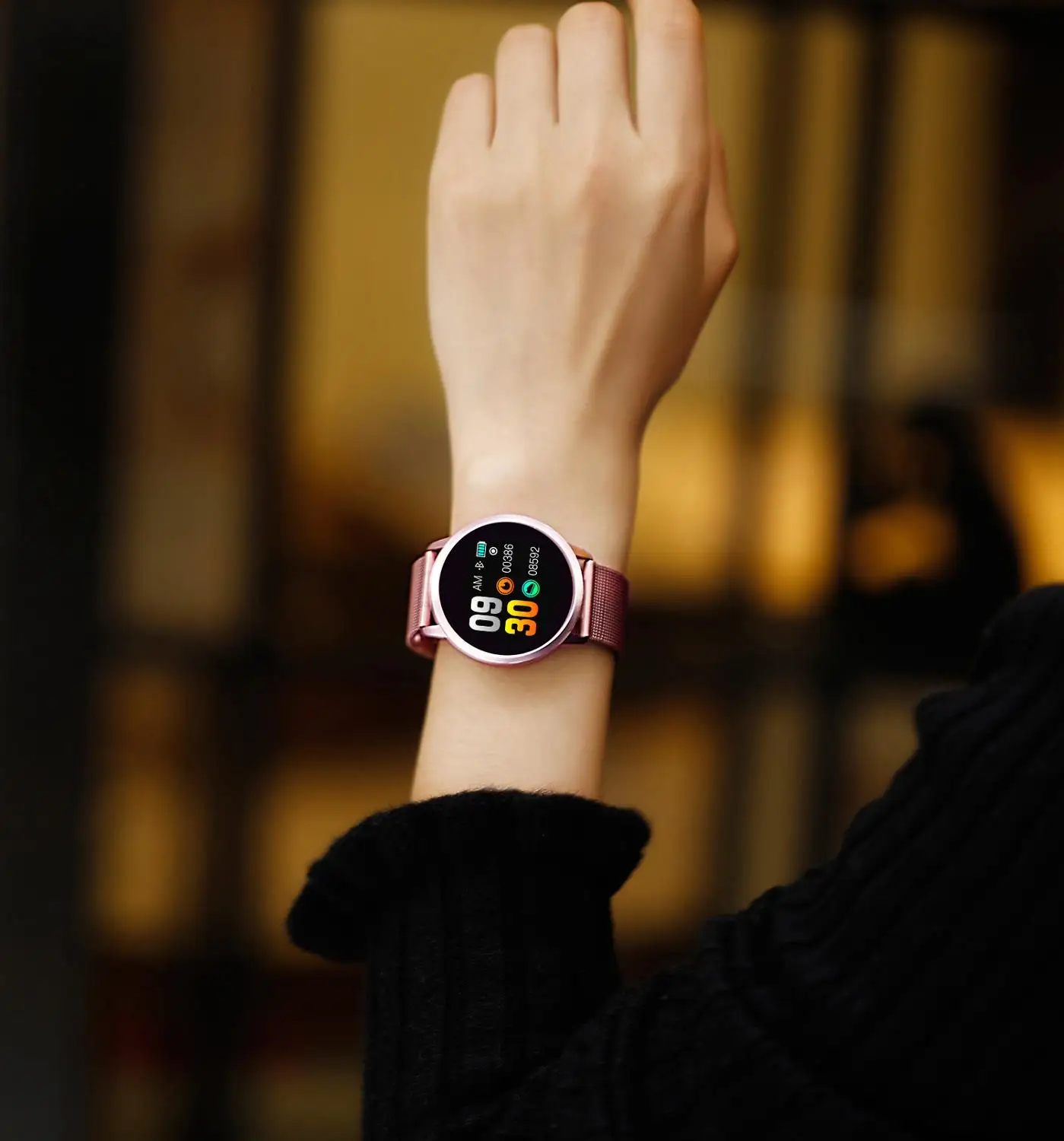 Женские умные часы с цветным TFT-экраном 1 0 дюйма водонепроницаемые спортивные
