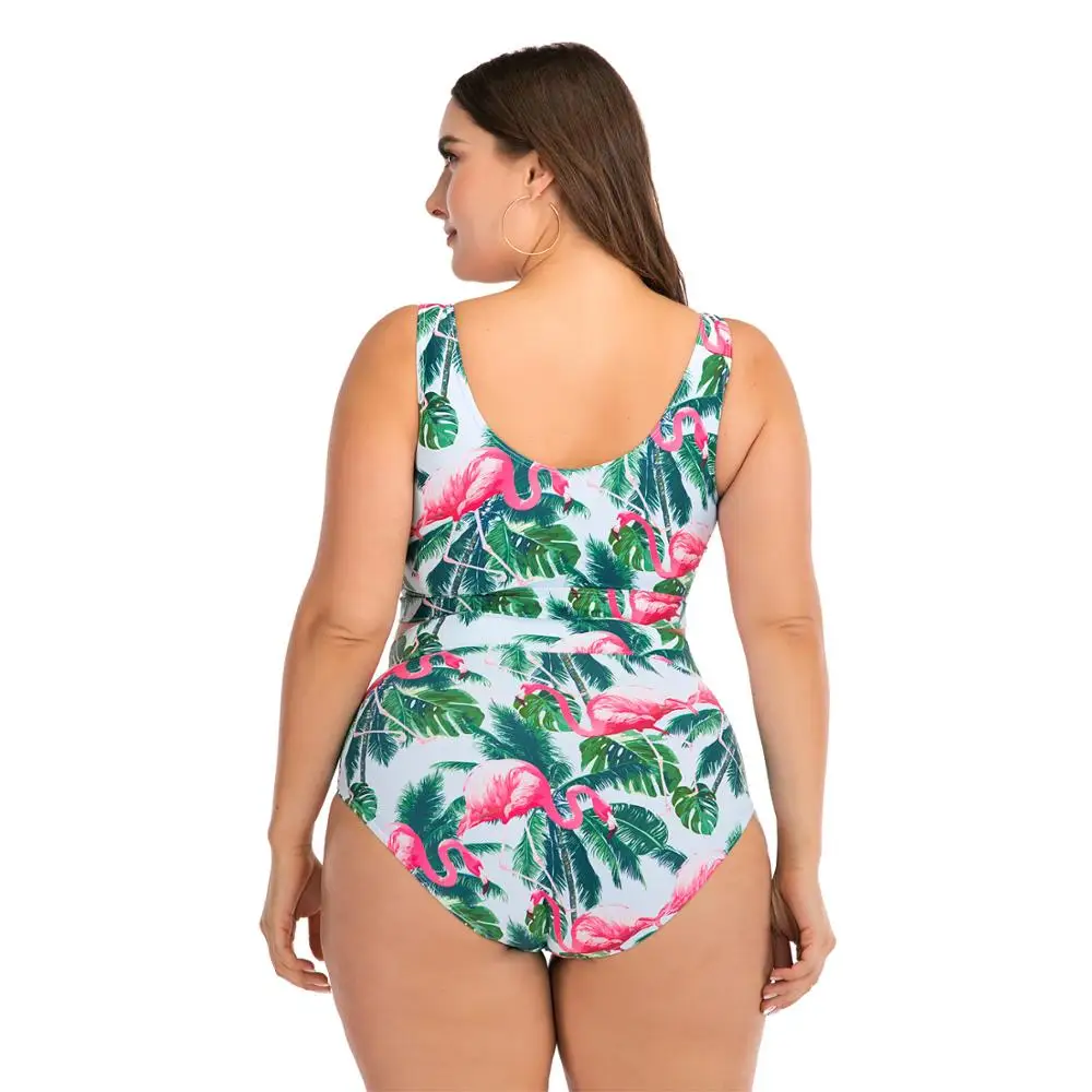 

Swimwear 2021 New Plus Size 2 Piece Set Women Animal Print Swimsuit Women's Beach Plus Size Badmode XXXXL Women's Swimwear