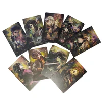 9pcs anime demon slayer kimetsu no yaiba kamado tanjirou postcard post cards sticker artbook gift cosplay props book set gifts