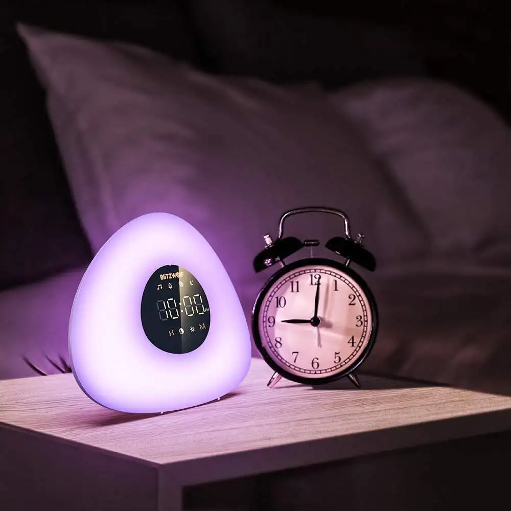 BlitzWolf BW-LT23 Pro Wake-up светильник с естественным будильником режимом восхода и захода