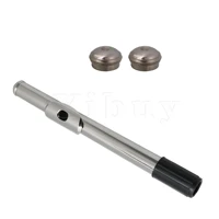 22 6cm flute head joint 2pcs nickel flute screw cap repair accessories