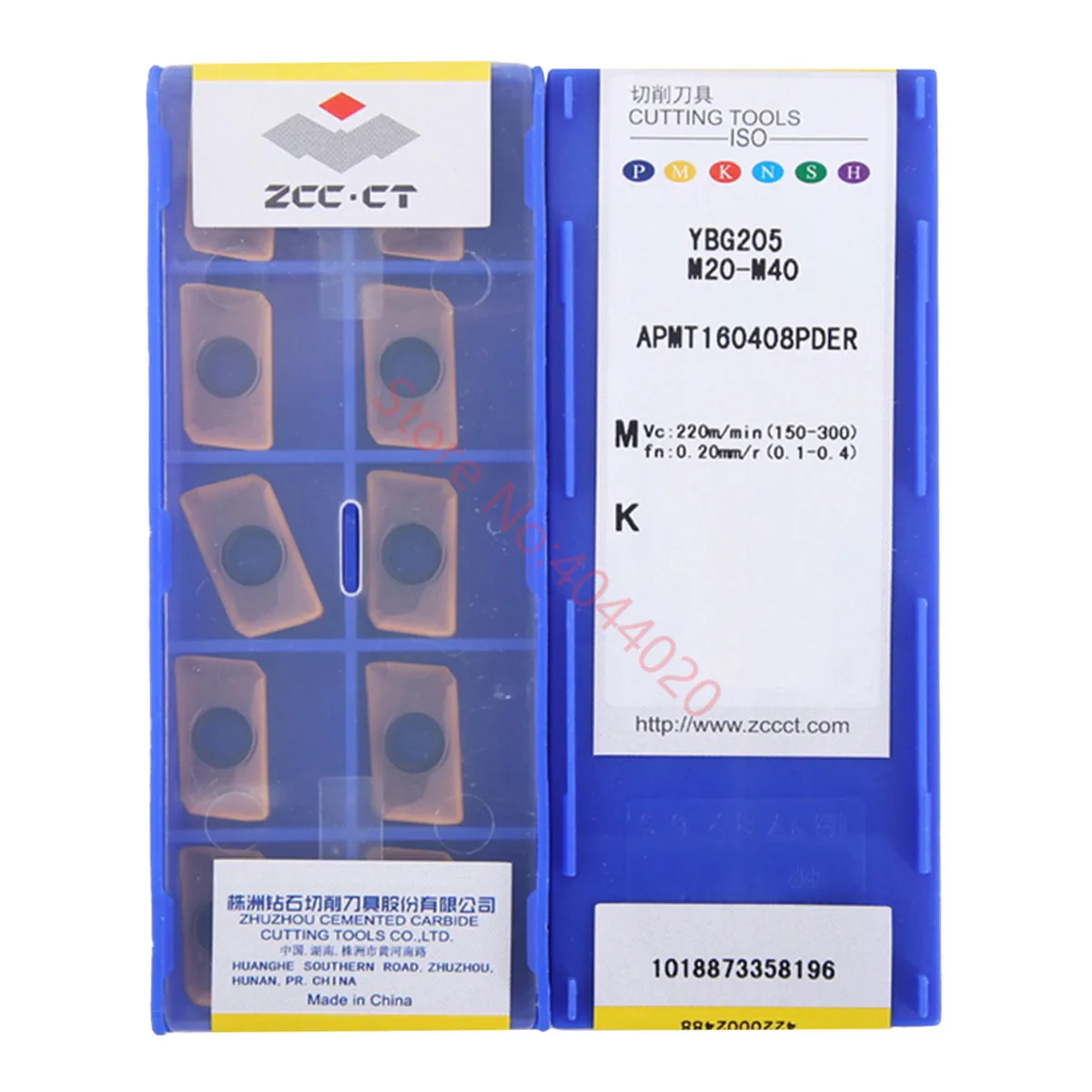 

ZCC.CT APMT1135PDR YBG205/APMT160408PDER YBG205 carbide inserts 10PCS