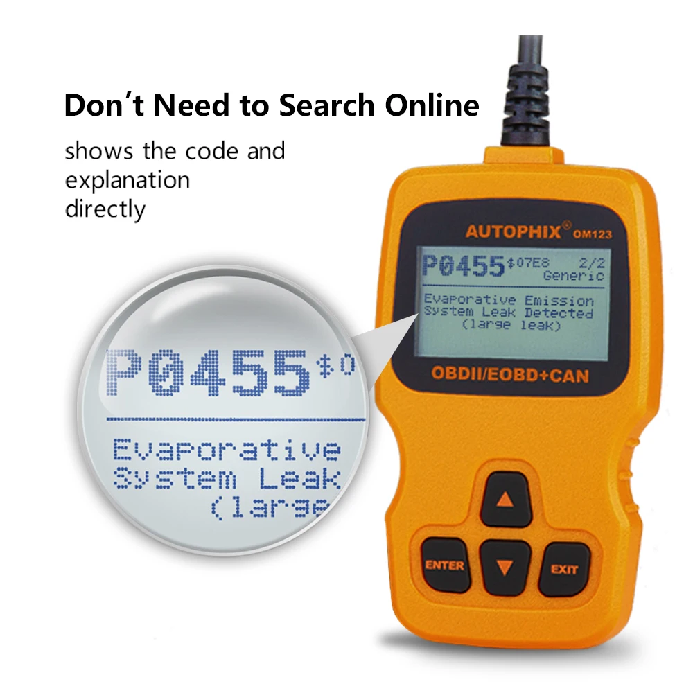 OBD2 Scanner OM123 ODB2 Car Diagnostic OBD 2 Code Reader For OBDll Tool Auto | Автомобили и мотоциклы