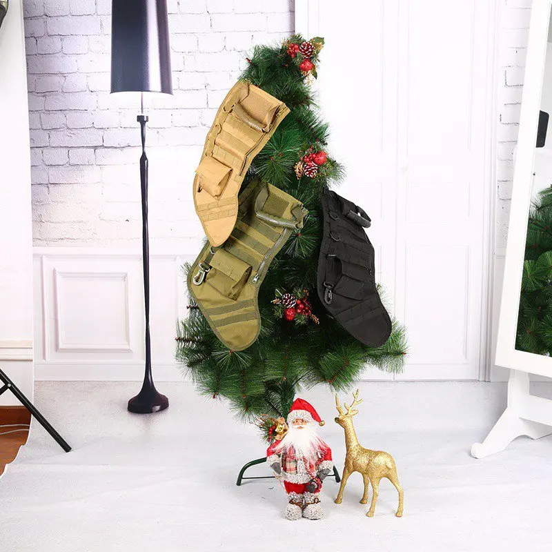 

Hanging Tactical Molle Christmas Stocking Bag Dump Drop Pouch Utility Storage Bag Military Combat Hunting Magazine Pouches 2021