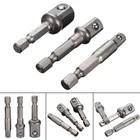 3 шт. шестигранный хвостовик ключ привод электрическая дрель переходник для дрели удлинитель головки 14 38 12 отвертка инструменты