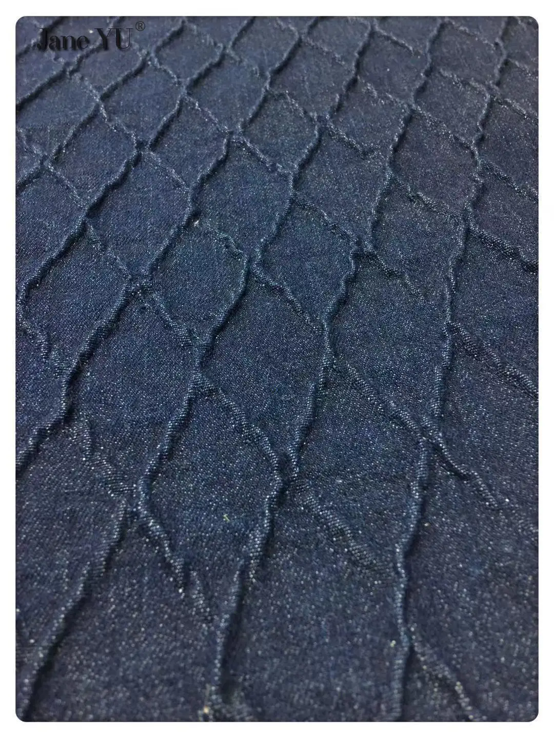 Модная Джинсовая юбка в стиле ромбовидной решетки с эффектом потертости куртка