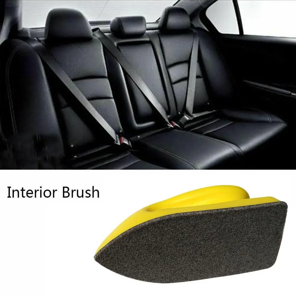 

Car Leather Seat Care Detailing Clean Nano Brush Soft Interior Accessories Leather Seat Tool Aut For Interior Cleaning Wash B9N5