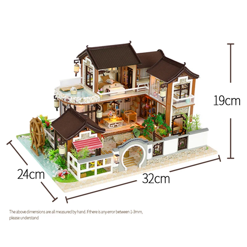Большой кукольный домик сделай сам миниатюрные строительные комплекты Roombox
