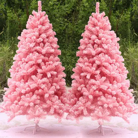 Рождественская елка розового цвета, 45 см/90 см, рождественские украшения, домашнее настольное мини-украшение, искусственная Рождественская ...
