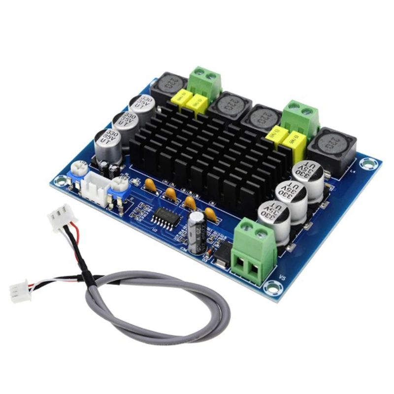 

2Pcs XH-M543 TPA3116D2 High Power Digital Power Audio Amplifier Board Dual Channel 2X120W