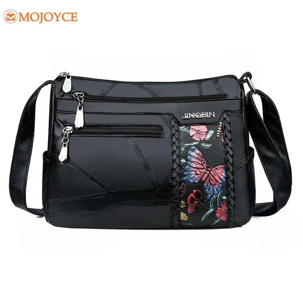 

Hot Sale Handbags Skillful Manufacture Women Elegant Flower Print Messenger Shoulder Bag PU Leather Crossbody Handbag