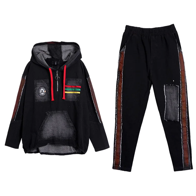 Max LuLu 2020 весенние модные женские Лоскутные костюмы винтажные комплекты из двух