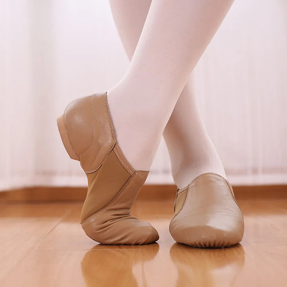 DKZSYIM Women Jazz Sneakers Genuine Leather Dancing Shoes for Men Adult Kids Girls Black sports Boots Jazz Dance Excercise Shoes