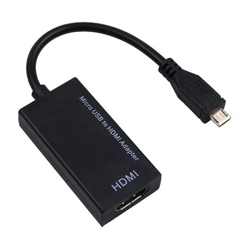 1080P HD HDTV Adapters Micro USB To HDMI-compatible Female Adapter Cable for MHL Device for Samsung Galaxy HUAWEI