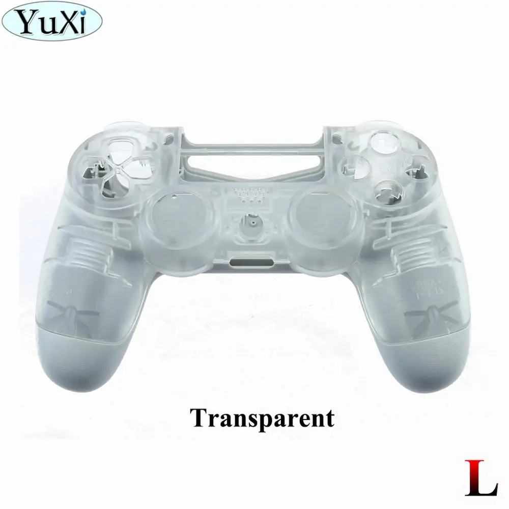 L YuXi для sony для PS4 Pro тонкий контроллер пластик JDS 040 JDM-040 чехол Передняя Задняя крышка корпус с кнопками мод комплект - Цвет: L