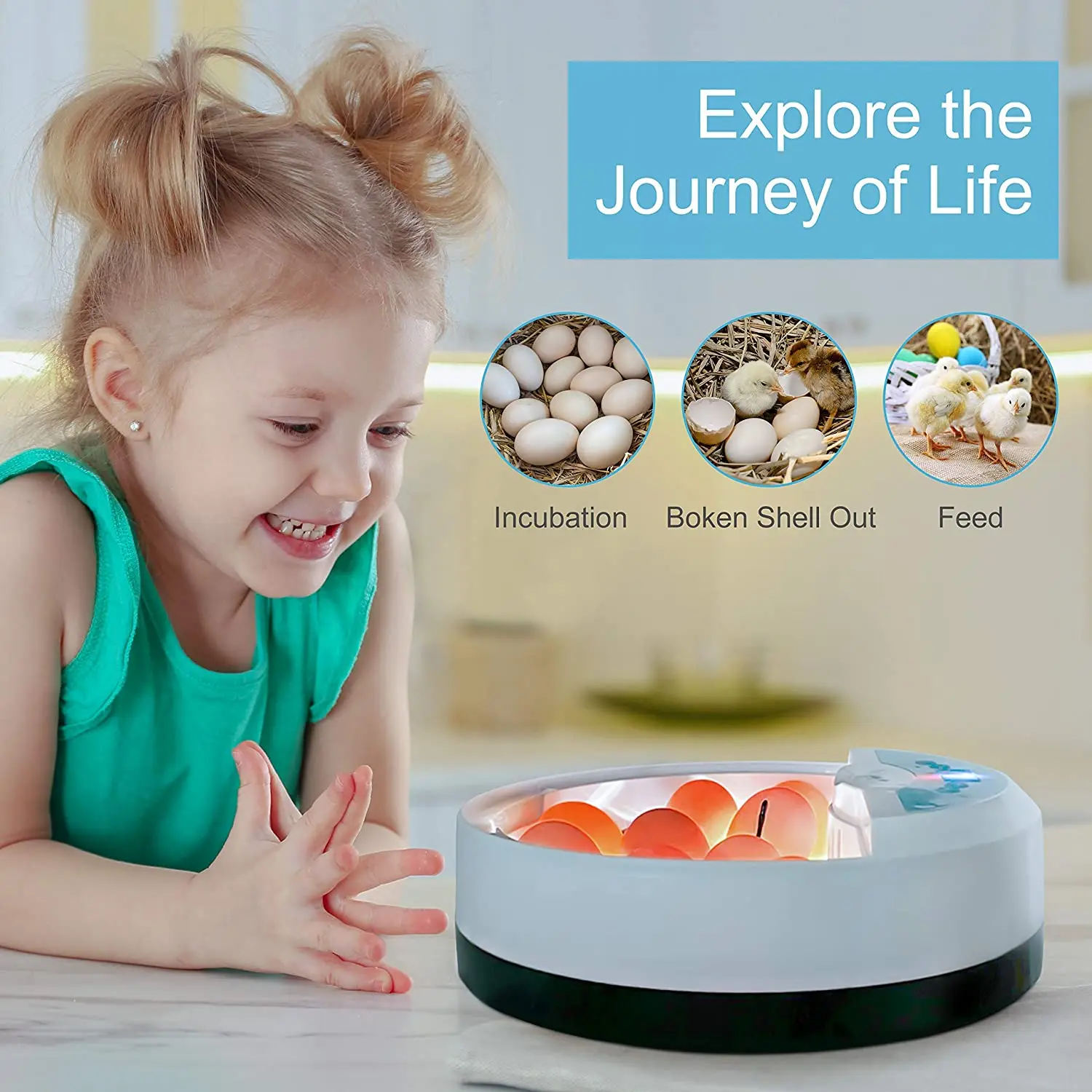 Новинка полностью аоматический светодный инкубатор для 9 яиц инкур птиц