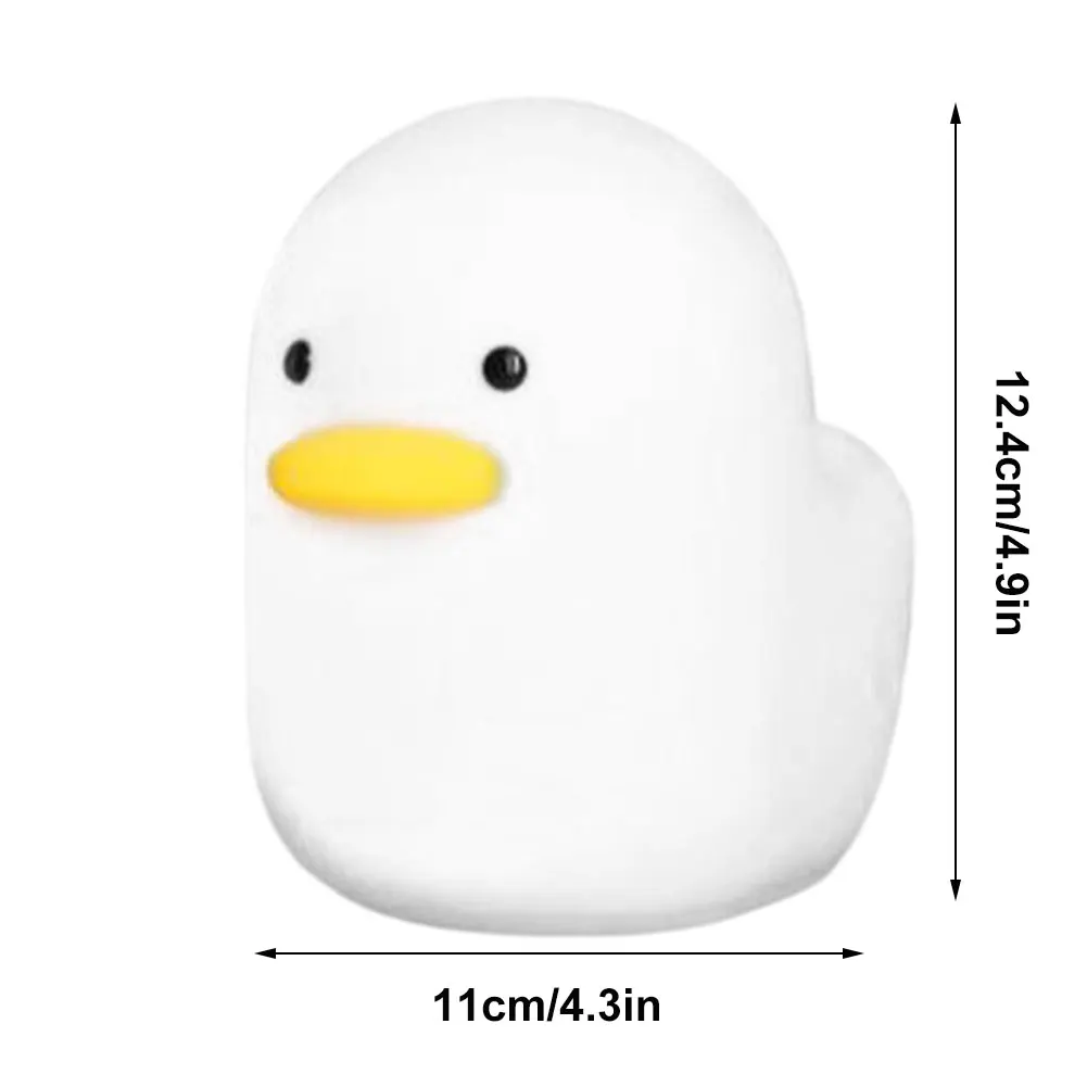 

USB Rechargeable Cute Night Light Silicone Soft Touch Sensor Animal Duck LED Night Lamp For Baby Children Kid Bedroom Decorative
