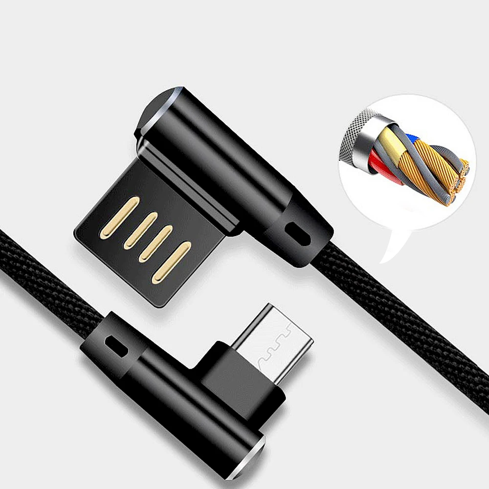 FBYEG L-Line Магнитный зарядный кабель Micro usb type C для iphone 90 градусов светодиодный гибкий кабель для быстрой зарядки iphone