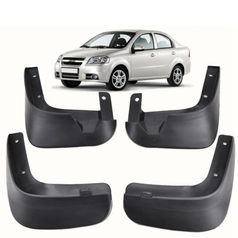 4 шт. Автомобильные Брызговики переднее заднее крыло Авто для Chevrolet Aveo T250 2007 2008 2009