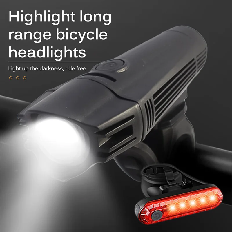 

Smart Induction Bicycle Front Light Set USB Rechargeable Rear Light LED Headlight Bike Lamp Cycling FlashLight For Bike