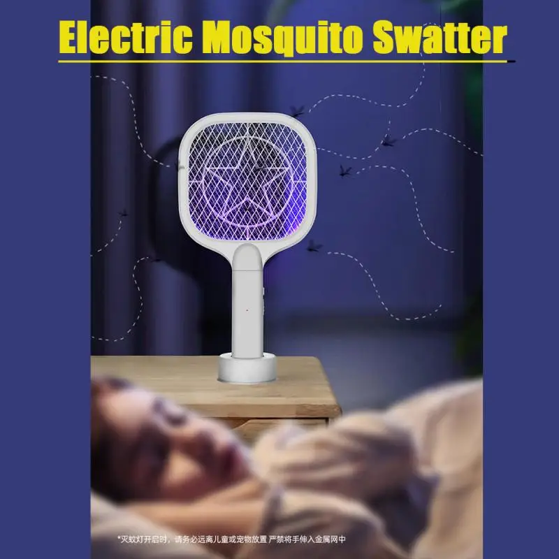 

Электрическая ловушка для комаров USB перезаряжаемая ловушка для насекомых, ловушка для насекомых, ракетка для борьбы с вредителями