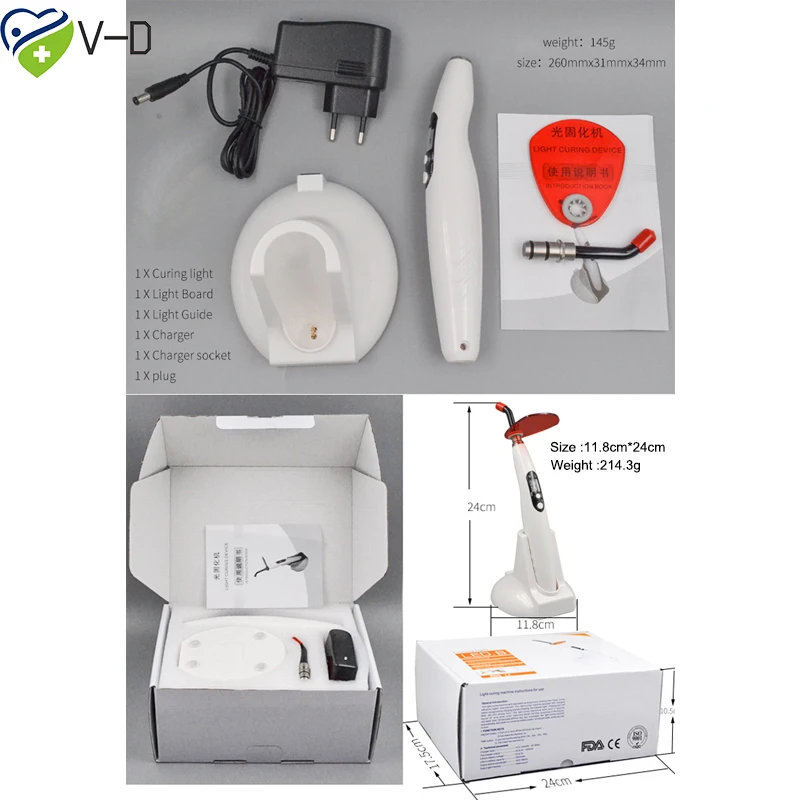 LED-B-Стиль Стоматологическая лампа для фотополимеризации беспроводная за 5 секунд