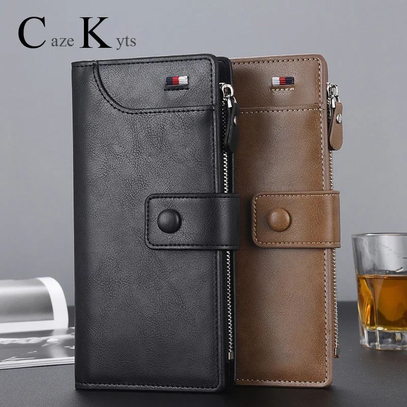 2019 длинный и высококачественный кошелек на молнии мужской Европейская