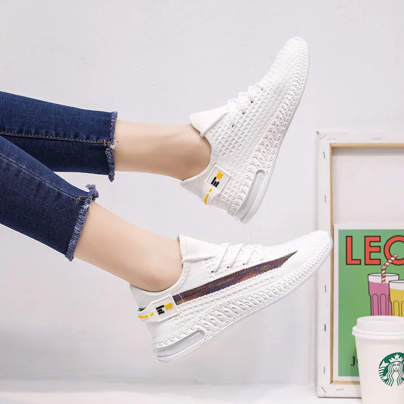 

Air cushion flying shoes woman Summer 2020 New Korean version Breathable flying shoes Casual shoes for female students