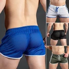 Мужская летняя спортивная одежда для тренировок, с дышащей сеткой, быстросохнущая, для бега, пляжные шорты, шорты для фитнеса бодибилдинга