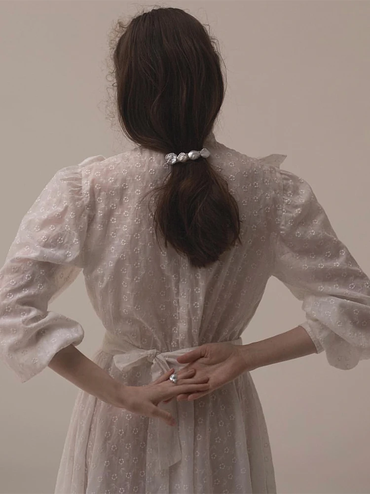 HZ 2019 элегантный барочный пресноводный жемчуг Корейская заколка для волос зажим