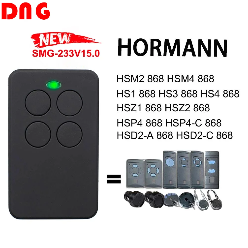 

Hormann 868 Remote Control Garage Door For HORMANN HSM4 HSE2 HSE4 hs1 HS2 HS4 NOT For HORMANN BS Series