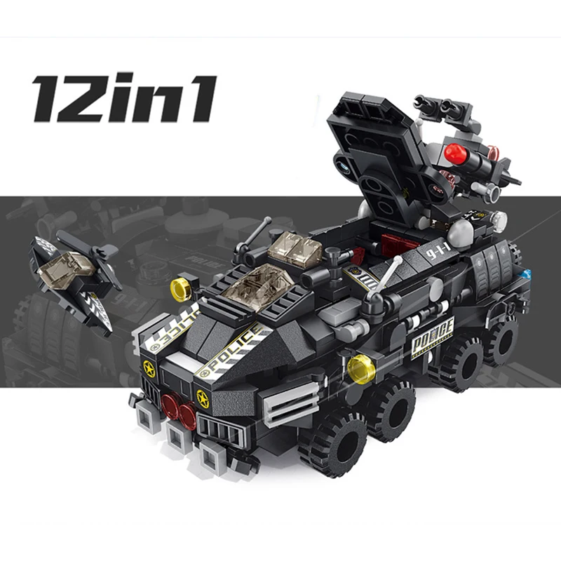 MissAbigale 12In1Building Blocks Набор детских игрушечных автомобилей подарок совместимый