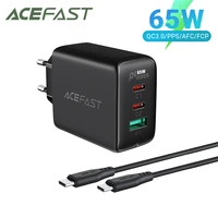 ACEFAST USB Charger PD65W EU US UK Fast Charging Type Adapter for iPhone 1213 Pro QC3 0 20W 32W 40W Phone Chargers For Samsung